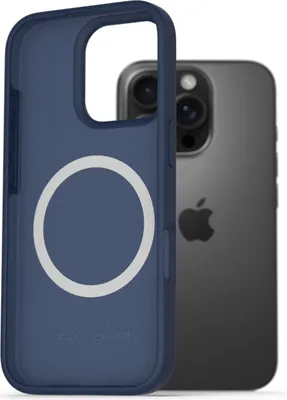 Image de AlzaGuard Silicone Case Compatible avec Magsafe pour iPhone 16 Pro bleu