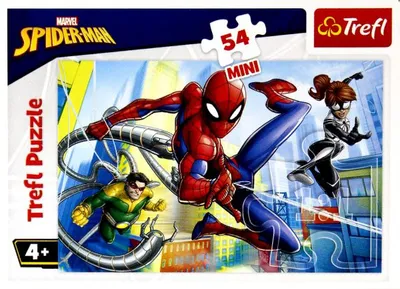 Zdjęcie produktu dla TREFL Puzzle Spiderman: Into Action 54 Teile