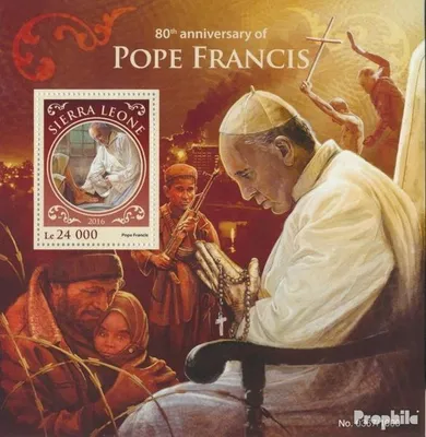 Produktbild von Briefmarken Sierra Leone 2016 Mi Block 924 (kompl. Ausg.) postfrisch Papst Franziskus