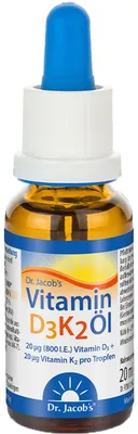 Obrázek produktu pro Doplněk stravy Dr. Jacob´s Vitamin D3/K2 ol, 20 ml