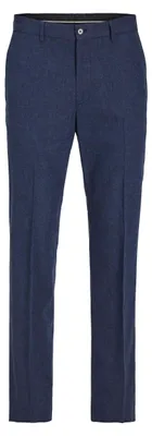 Immagine prodotto di JACK & JONES Pantaloni eleganti slim fit da uomo, modello Jprriviera, in lino, slim fit, colore scuro
