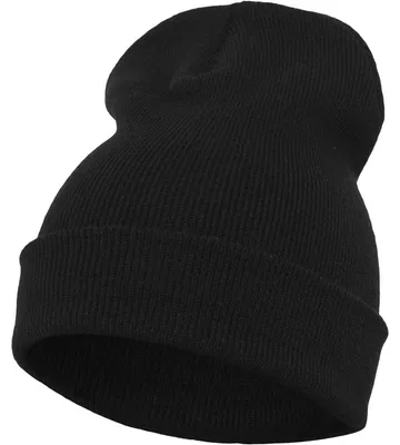 Produktbild von FLEXFIT 1501KC | Heavyweight Long Beanie Wintermütze - Farbe: Black - Größe: One Size