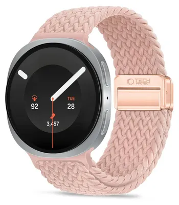 Obrázok produktu pre Remienok TECH-PROTECT NYLONMAG remienok pre SAMSUNG GALAXY WATCH 8 / 9 / CLASSIC (40 / 44 / 46 MM), púdrovo ružový