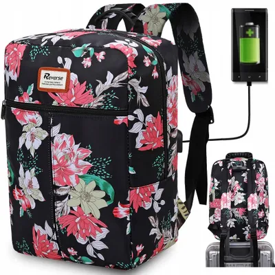 Produktbild von Reverse Rucksack Flugzeug Handgepäck 40x25x20 cm Schwarz