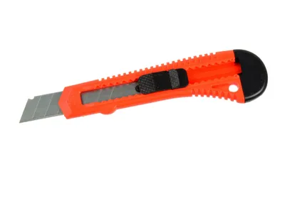 Produktbild von Abbrechmesser mit 18 mm Klingenbreite, Klingenlänge 100 mm, 0,5 mm Stärke, 150 mm Gesamtlänge