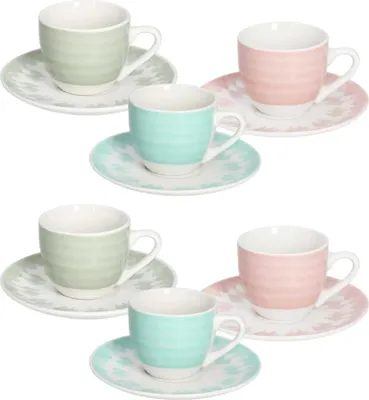 Produktbild von Tognana Porcellane Metropolis, Set, 0,09 l, Mehrfarbig, Porzellan, Kaffee, Metropolis