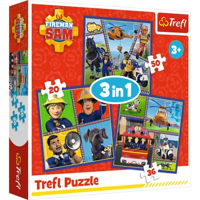 Obrázek produktu pro Trefl TREFL FIREMAN SAM Puzzle 3 in 1 set