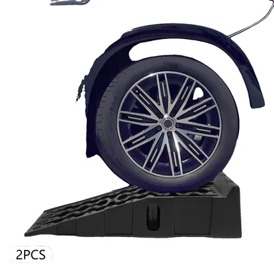 Immagine prodotto di Rampa di sollevamento per auto, plastica PP, 92 x 32 x 32 cm, portata 7257,48 kg, altezza di sollevamento 17 cm, larghezza utile 24,5 cm