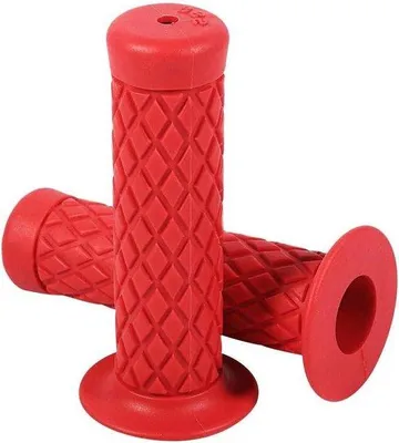 Zdjęcie produktu dla Uchwyt z miękkiej gumy, 22 mm, czerwony, do kierownicy motocykla lub roweru