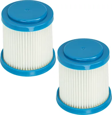 Produktbild von vhbw 2 Staubsaugerfilter kompatibel mit Black & Decker FEJ520JF, SVJ520B, FEJ520JFS, SVJ520BFS Staubsauger - HEPA-Filter/Faltenfilter Blau Weiß