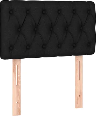 Obrázok produktu pre vidaXL Čelo postele čierne 80x7x78/88 cm Látka