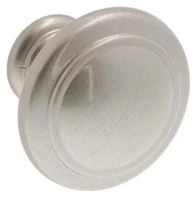 Zdjęcie produktu dla Zestaw 6 sztuk uchwytów do mebli wykonanych z zamaku, średnica 30 mm, wykończenie: nikiel satynowy
