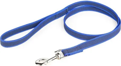 Image de Julius K9 laisse anti-dérapante + dragonne - laisse de chien - bleu - 120 cm