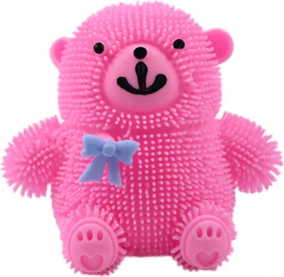 Produktbild von Leuchtender Bär Anti-Stress Ball - LED Teddy Quetschspielzeug Fidget Toy Sensory Stressabbau