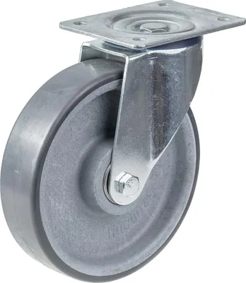 Immagine prodotto di ruota girevole da 160 mm con poliuretano termoplastico grigio a conduzione elettrica