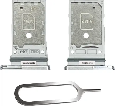 Produktbild von Samsung Galaxy S21 Fe 5G Sim Karten Halter Tray Adapter Fach Stecker Slot + Nadel Dual White Weiss
