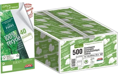 Image de GPV 31121 Enveloppes GPV « ERAPure » C6 114 x 162 mm, sans fenêtre