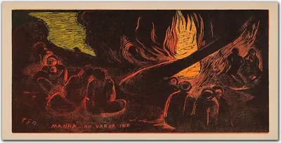 Produktbild von Coloray Bild aus Leinwand 100x50 Leinwand Dekoration - Mahan nicht Varua nos Gauguin
