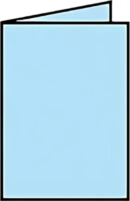 Image de Carte double Coloretti A7 vertical UE=5 pièces bleu ciel
