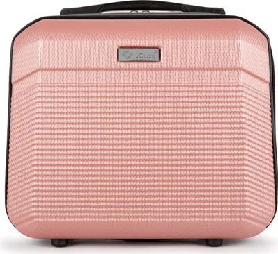 Produktbild von Solier Hartschalen Reisekoffer, Gepäck, Reisekosmetikkoffer, Handgepäck, XS-Koffer 11L rosa