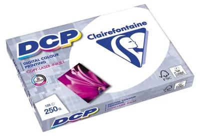 Produktbild von Clairefontaine - DCP-Präsentationspapier A3, 250 g, Packung mit 125 Blatt