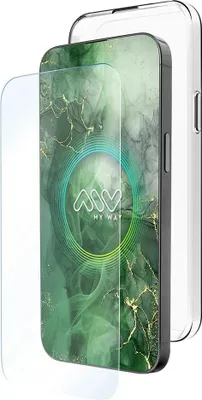 Productafbeelding van Myway Samsung Galaxy A17 telefoonhoesje en schermbeschermer, transparant, doorschijnend, one size