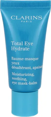 Produktbild von Clarins Total Eye Hydrate, Augenmaske, Unisex, Jeder Hauttyp, Anti-Müdigkeit, Aufhellend, Kühlung, Auffrischend, Wiederbelebung, Tube, AQUA/WATER/EAU. PENTAERYTHRITYL TETRAETHYLHEXANOATE. PROPANEDIOL. GLYCERIN. CAPRYLIC/CAPRIC...