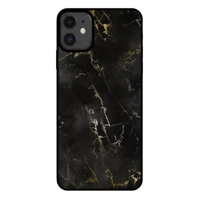Produktbild von Smartphonica Handyhülle für iPhone 11 mit Marmordruck - TPU-Hülle mit Marmordesign - Schwarz