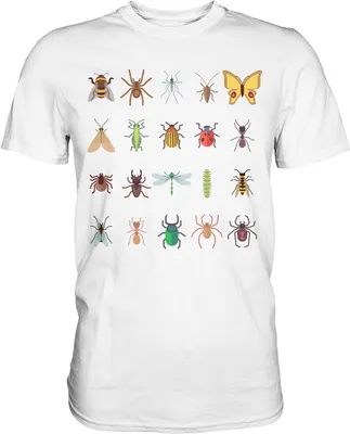 Produktbild von Insekten Entomologie Käfer T-Shirt – White / XXL