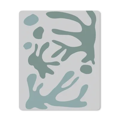 Produktbild von MuchoWow® Mauspad Mousepad Formen - Abstrakt - Grün 19x23 cm - Mousepads - Maus Mat - Pad - Mausunterlage - Mauspads - Spielen