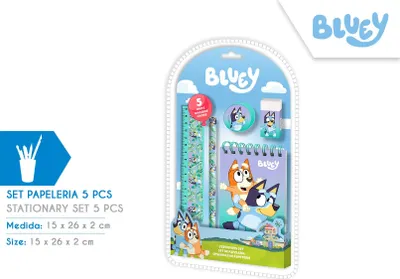 Zdjęcie produktu dla Bluey Zestaw piśmienniczy 5 elementów