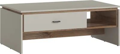 Produktbild von Couchtisch im Modernen Stil RAMVIK-129 in Flagstaff Eiche Nb. und grau, B/H/T ca. 110/22/20 cm