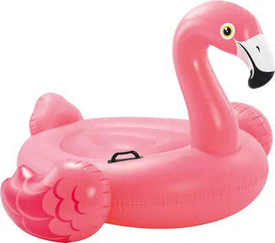 Produktbild von INTEX 57558NP - Plovoucí zvířátko - plameňák (147x140cm) růžové na kolečkách