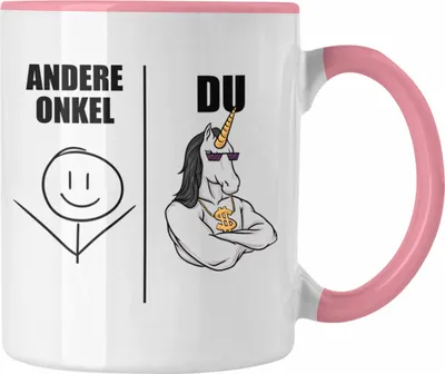 Produktbild von Trendation - Bester Onkel Geschenk Tasse Onkel Coole Geschenkidee für Onkel von Nichte oder Neffe (Rosa)