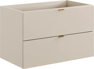 Produktbild von Waschtischunterschrank 80cm Azel mit 2 Schubladen, Kaschmir