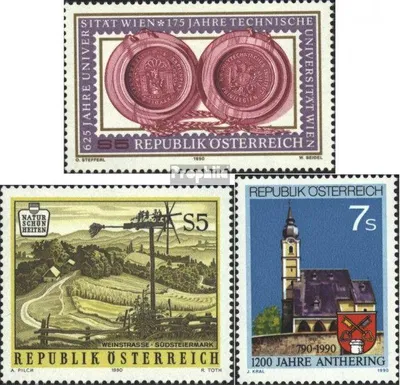Produktbild von Briefmarken Österreich 1990 Mi 1984,1985,1986 (kompl.Ausgaben) postfrisch Sondermarken