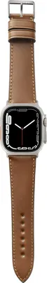 Produktbild von MANUFAKTURWERK Armband WINTERHUDE, kompatibel mit Apple Watch Ultra, Ultra 2, Cognac