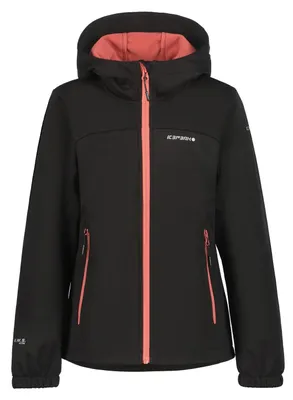 Produktbild von Icepeak Softshelljacke Mädchen Kleve Jr mit Kapuze, Farbe:Schwarz, Kinder Größen:176