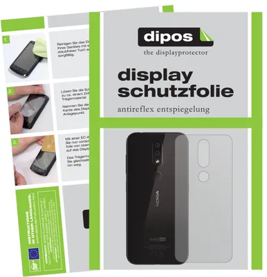 Produktbild von 2x Schutzfolie für Nokia 4.2 Rückseite matt Displayschutzfolie Display Schutz