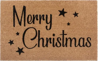 Image de 45 x 70 cm Paillasson Merry Christmas 105697 - pour l'extérieur et l'intérieur