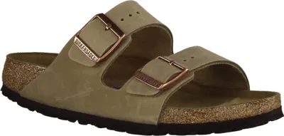 Produktbild von Birkenstock Arizona BS 0552813 Pantolette Herren, Leder, Braun, Schmale Weite - Herrenschuhe Sandale / Pantolette, Beige, naturleder (geölt)