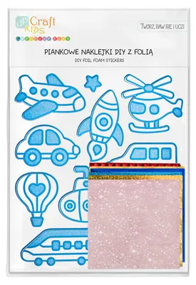 Produktbild von Naklejki piankowe DALPRINT Pojazdy - zestaw kreatywny