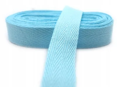 Produktbild von Polimex Baumwollband Jede 10mm Blau 1m