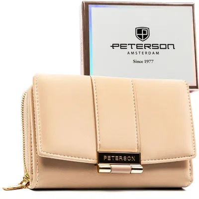 Obrázek produktu pro Peterson dámská peněženka RFID  bežová 14,5x10 cm