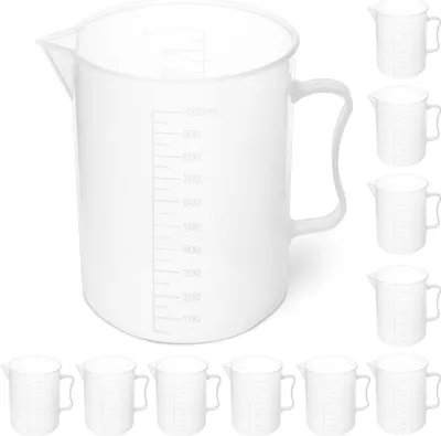 Zdjęcie produktu dla Zlewka Laboratoryjna Plastikowa Z Podziałką 1000 Ml - 10 Szt.