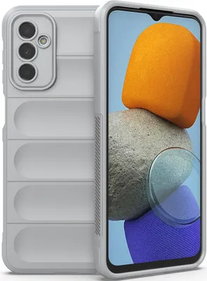 Immagine prodotto di Samsung M23 Custodia, Custodia protettiva in silicone TPU morbido antiurto per Samsung Galaxy M23 Grigio