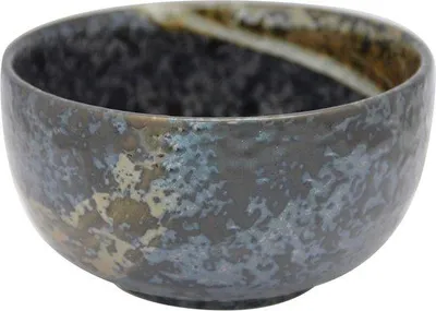 Produktbild von Matcha-Schale Schwarz-Grau 400 ml - Japanische Chawan für Matcha-Zubereitung