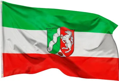 Produktbild von PHENO FLAGS Nordrhein Westfalen Flagge 90 x 150 cm NRW Fahne Wappen 2 Ösen