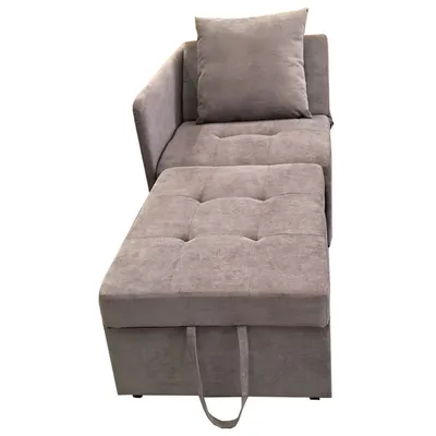 Produktbild von MODFU Schlafsofa ,Relaxsofa,3 in 1 Multifunktions-Sofa, Loungesofa  mit verstellbarer Rückenlehne, Liegesofa für kleine Räume,Grau