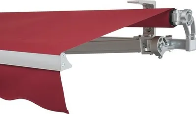 Produktbild von SOLUNA Gelenkarmmarkise Concept 4x2,5 Stoff Dessin 3914 Gestell Silber E6EV1 eloxiert Antrieb rechts inkl. Motor und Wan